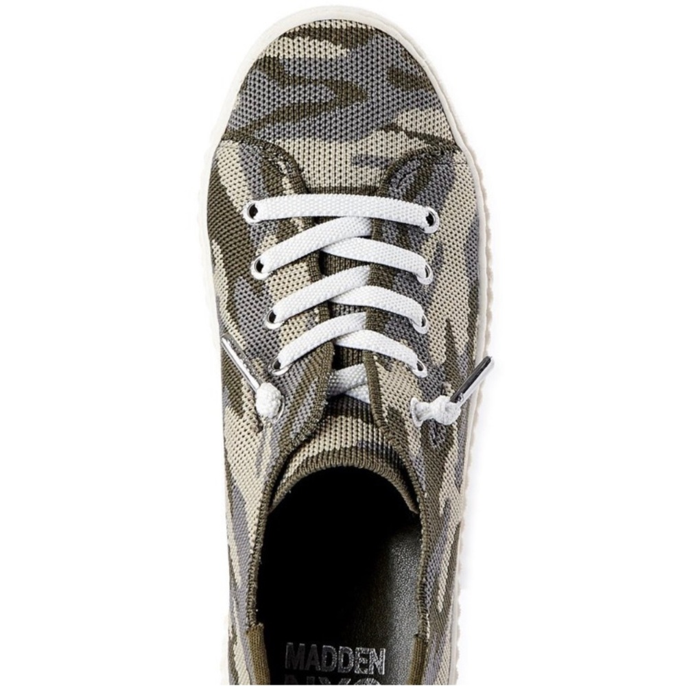 NIB Madden NYC Women’s Glamo Camo Platform Sneakers - Picture 5 of 9
